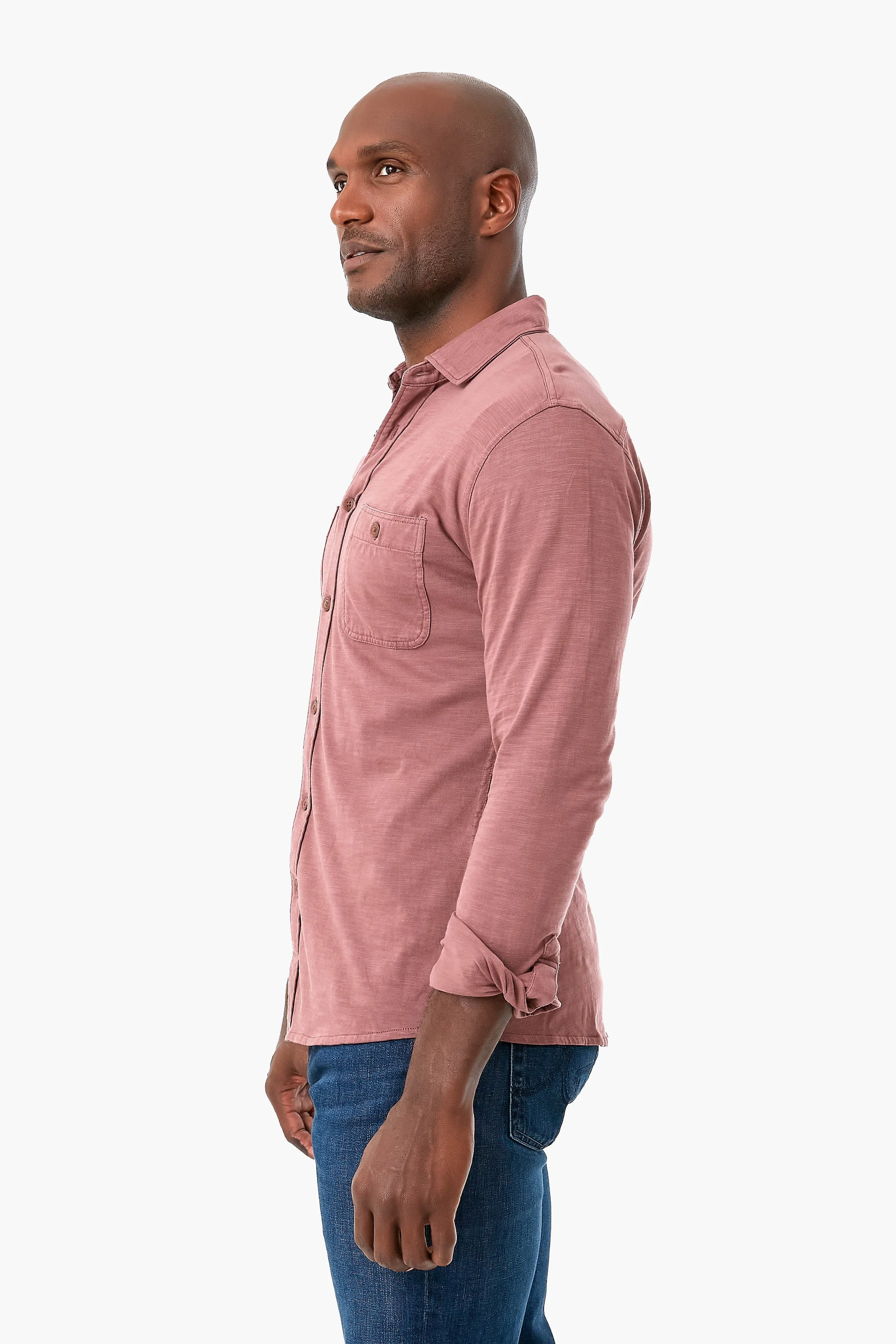 Weathered Wine Knit Seasons Shirt