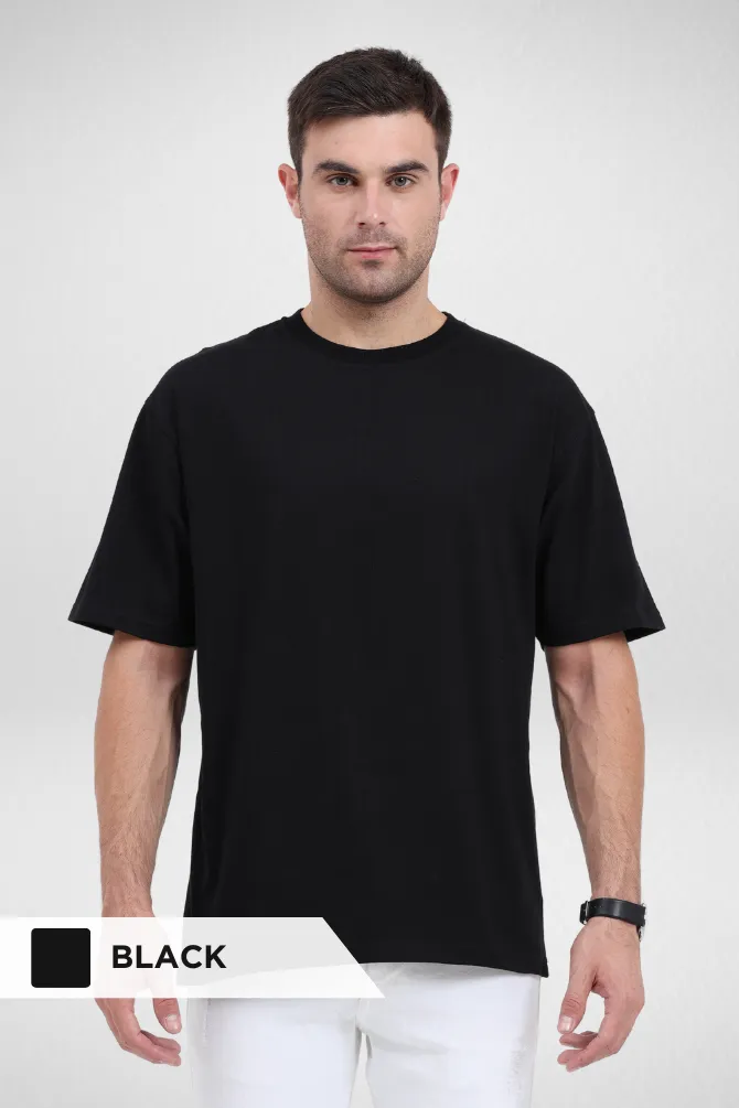 White and Black Oversized T-Shirts Combo for Men