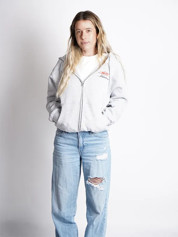 Women's Cal Diamond L/S Zip-Up Hoodie