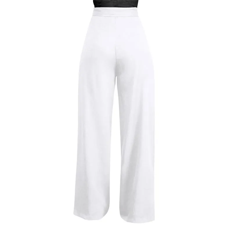 Women's Casual High Waist Loose Palazzo Pants