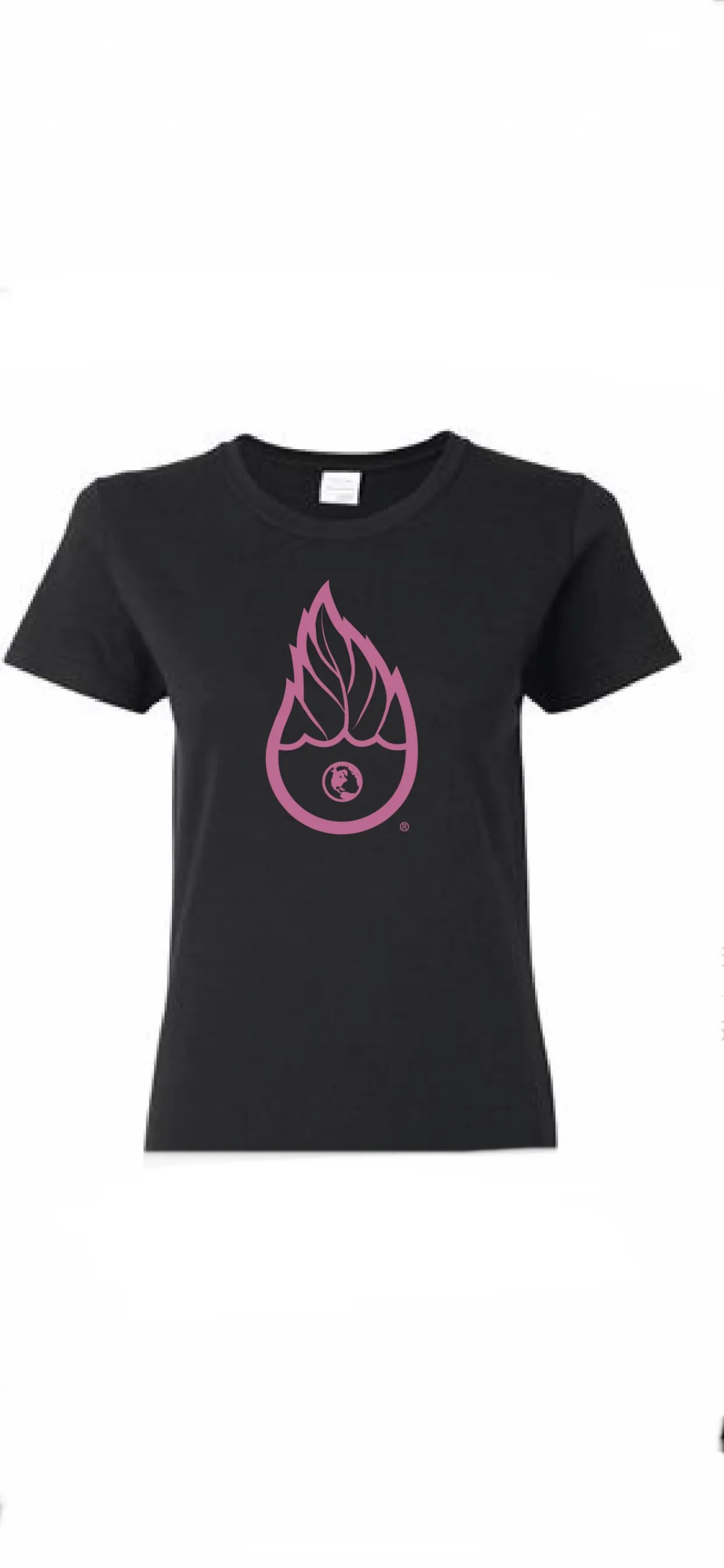 Women’s eco-friendly American made Hemp/organic cotton blend Iconic Water Drop Print t-shirt