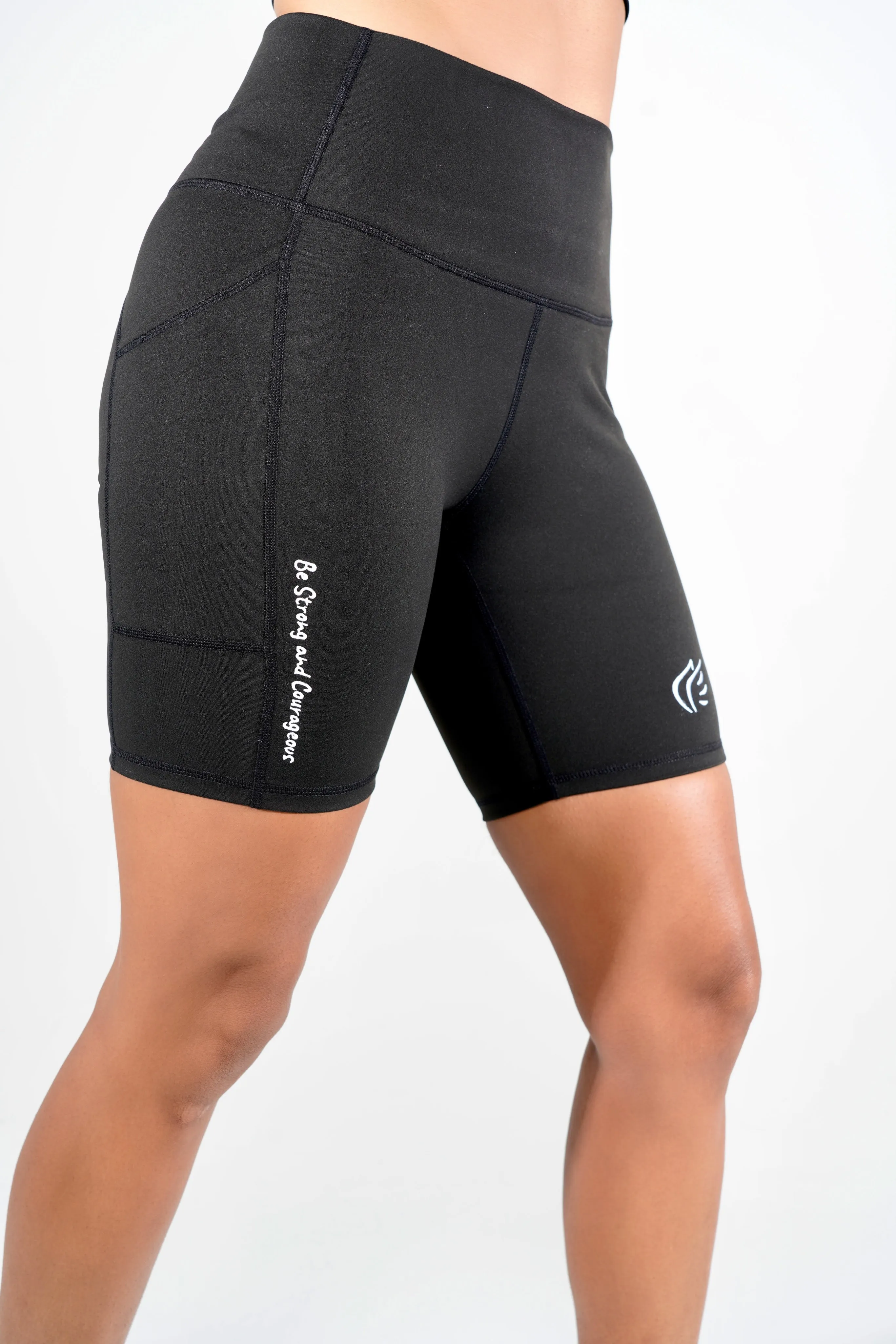 Women's "Be Strong" Biker Shorts