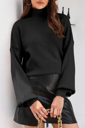 Zelda Turtleneck Lantern Sleeve Sweater | 3 Colors